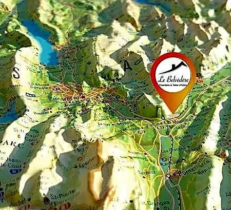 Bed & Breakfast Le Belvedere : Et Table D'hotes